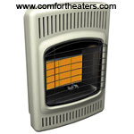 Comfort Glow plaque infrared vent free heaters and accessories